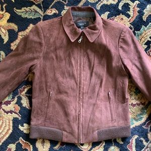 Talbots - Size 4 - Suede Bomber Jacket